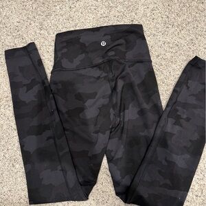lululemon athletica Black Camo Leggings